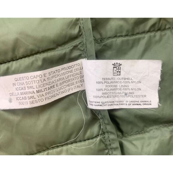 Aviazione Navale Puffer Aviation Vest Men's Small  Italian Navy And Wings Patch - Picture 4 of 12